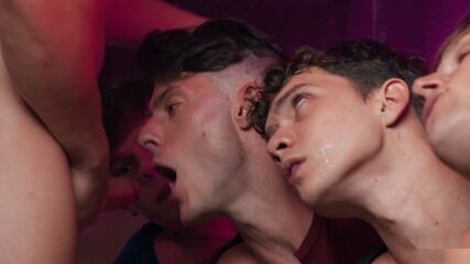 Twink Lingerie Gang Bang